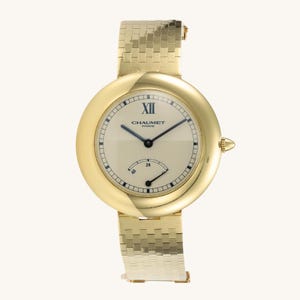 CHAUMET Paris 18K Gold Damen Automatikuhr mit Gangreserve