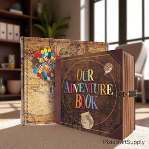 Our Adventure Book Retro Kraft Album 146 Page DIY Handmade scrapbook photo album.