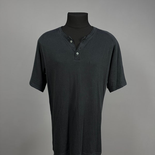 VISVIM Men's Black Faded Washed Out Short Sleeve Top T Shirt Avant Garde Sz XL