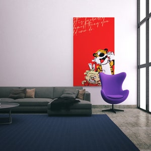 Calvin and Hobbes Pop Art Digital Print Immediate Download