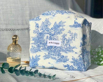 Trousse de Toilette - Toile de Jouy