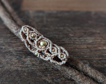 Große Makramee Dreadperle