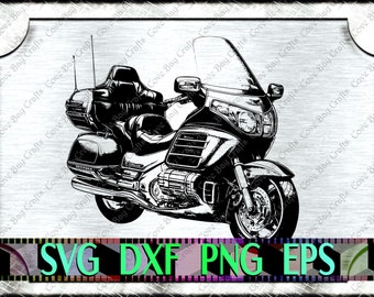 Goldwing SVG DXF EPS Png Download, Printable, editable Vector, Ready for Laser cut or sublimation | cricut | silhouette | Clip Art | Design