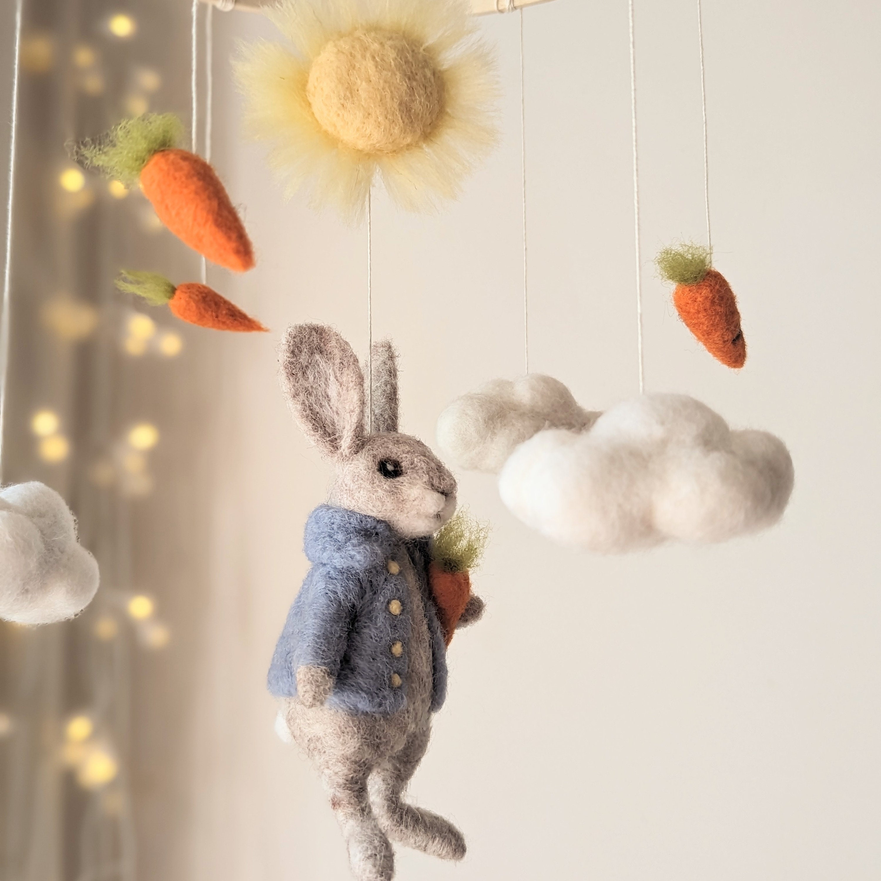 Needle Felted Peter, Peter Rabbit Nursery, Rabbit Baby Shower, Peter ...