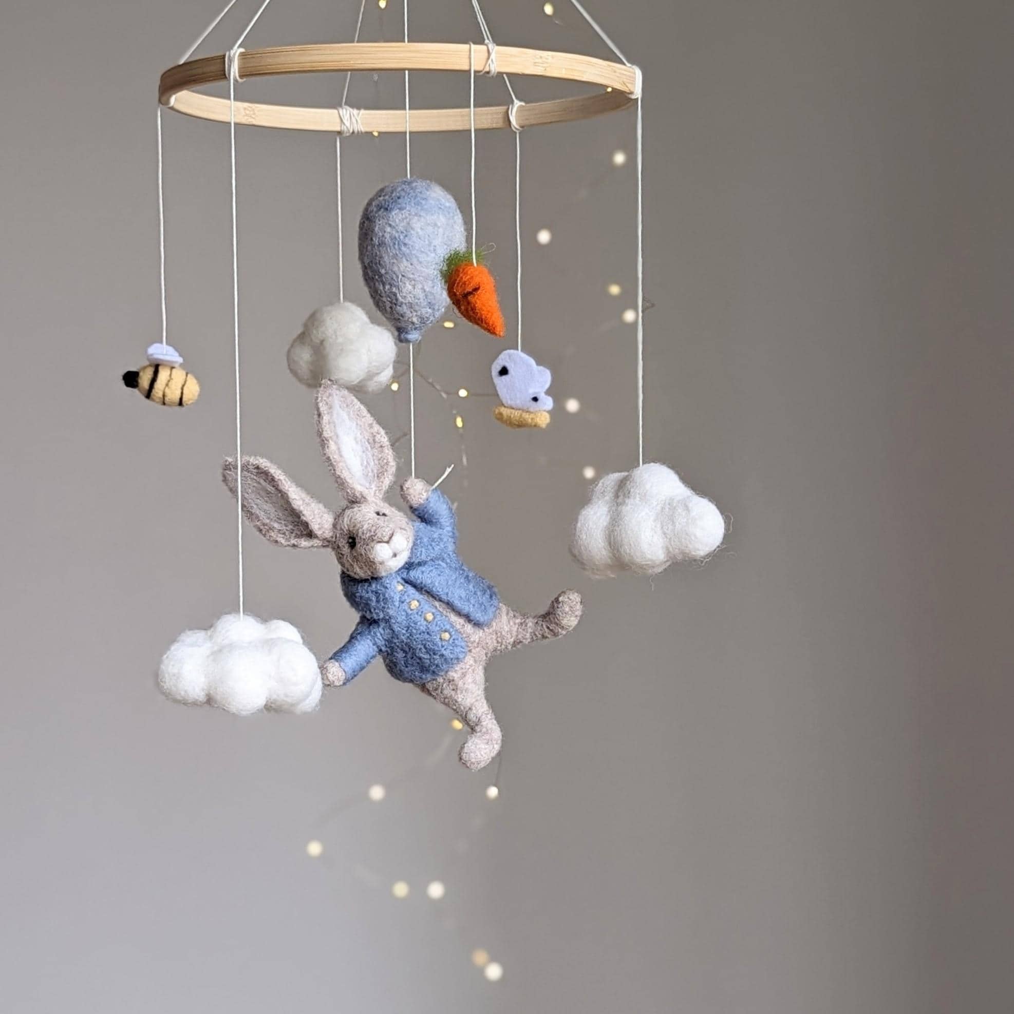 Peter rabbit nursery, Peter rabbit decor, Rabbit nursery theme, Peter rabbit mobile, Beatrix Potter, Rabbit baby shower, Peter rabbit theme