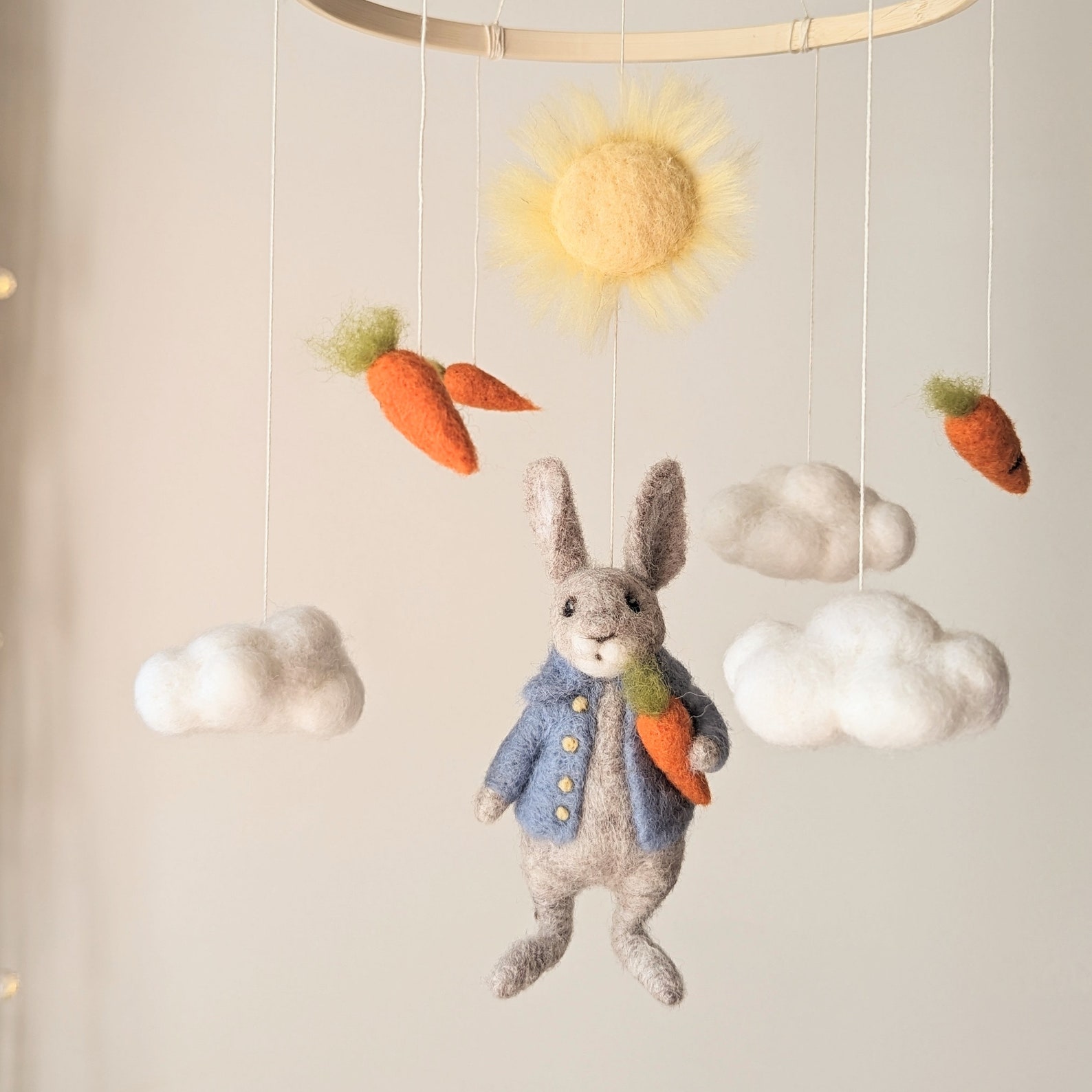 Needle Felted Peter, Peter Rabbit Nursery, Rabbit Baby Shower, Peter ...