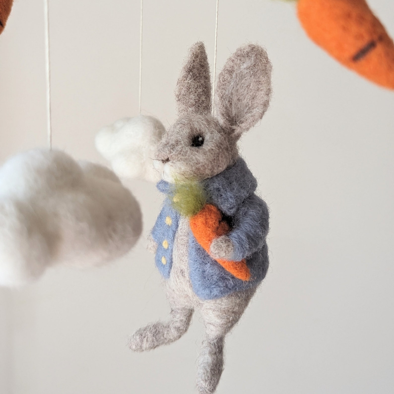 Needle Felted Peter, Peter Rabbit Nursery, Rabbit Baby Shower, Peter ...