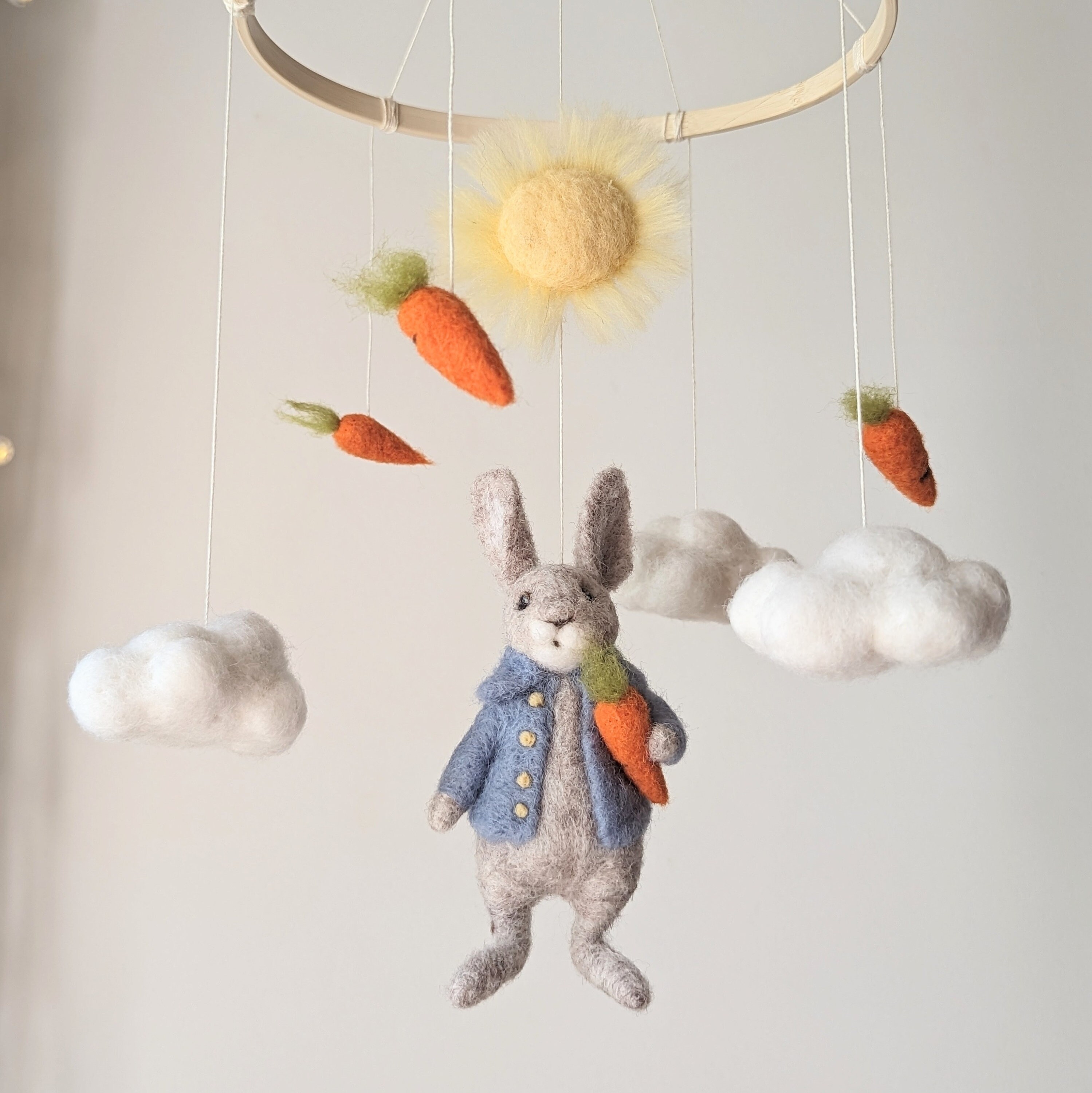 Needle Felted Peter, Peter Rabbit Nursery, Rabbit Baby Shower, Peter ...