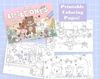 PAGES À colorier imprimables « les petits » de my.tiny.illustrations - téléchargement numérique