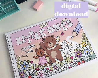 AUSMALBUCH "the little ones" von my.tiny.illustrations - digitaler Download