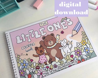 LIVRE DE COLORIAGE "les petits" par my.tiny.illustrations - téléchargement numérique