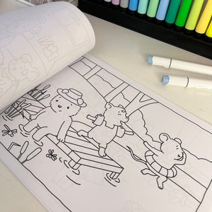 printable COLORING PAGES the little ones by my.tiny.illustrations digital download image 2