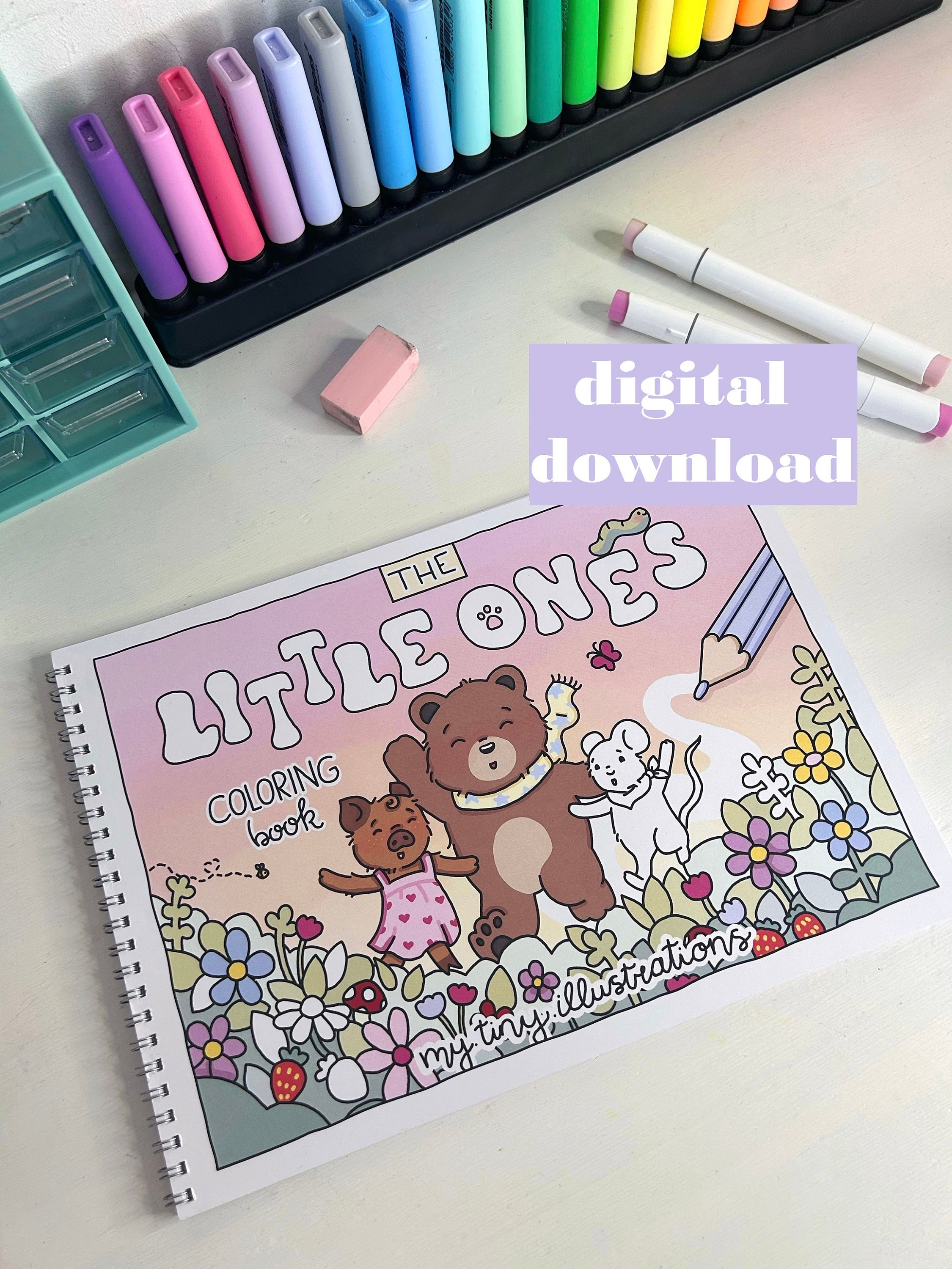 COLORING PAGES "the little ones" by my.tiny.illustrations - digital download