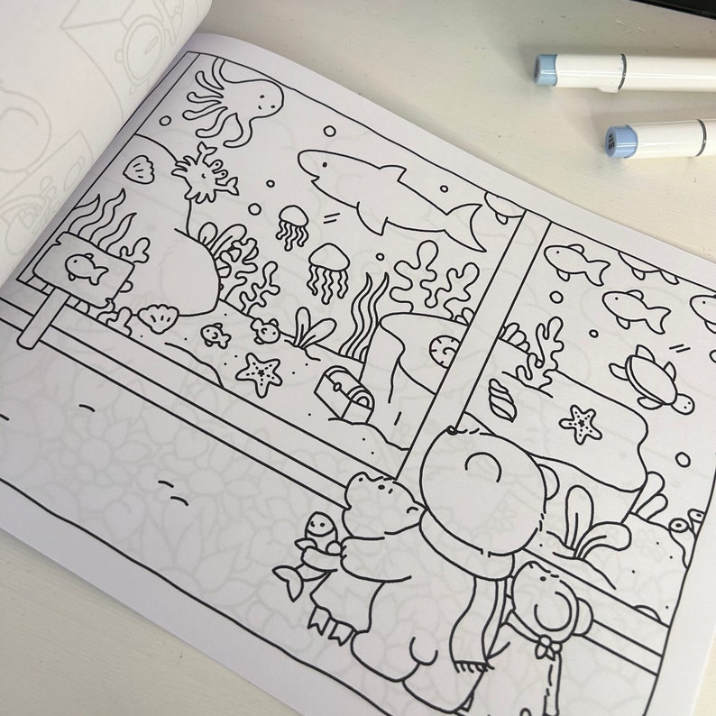 printable COLORING PAGES the little ones by my.tiny.illustrations digital download image 4