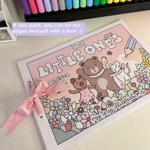 printable COLORING PAGES the little ones by my.tiny.illustrations digital download image 5