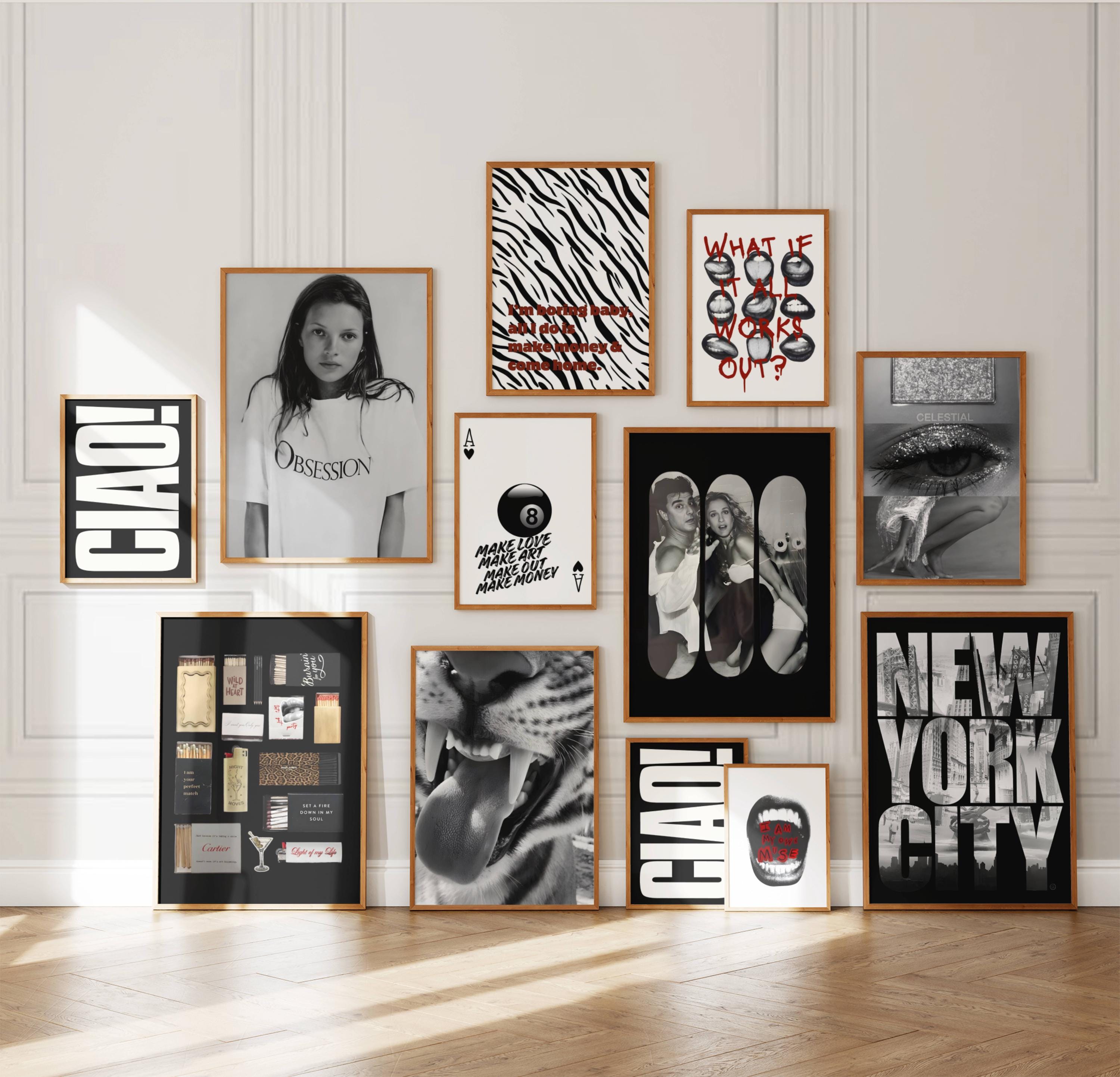 12 Trendy Black White Gallery, Stockholm Aesthetic Leopard Cheetah