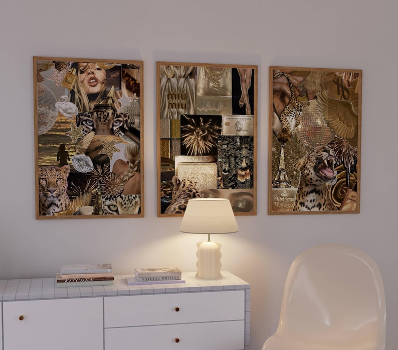 paris poster
golden girl poster
it girl aesthetic
leopard poster
animal print decor
animal print poster
new york poster