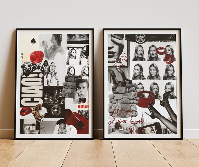 visualization board
vision board poster
CIAO print
fashion quote
collage kit
photo collage art
collage poster
manifestation board
fashion poster
femme fatale
burgundy poster
kate moss poster
red gallery
leopard poster
leopard print
animal print
lips poster
je taime poster
runway print
modelling print
model print
phone booth print
be your own muse
leopard print
burgundy poster
burgundy decor
wine poster
magazine cover
fashion photo
cest la vie poster