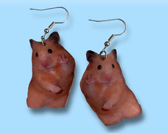 hamster earrings