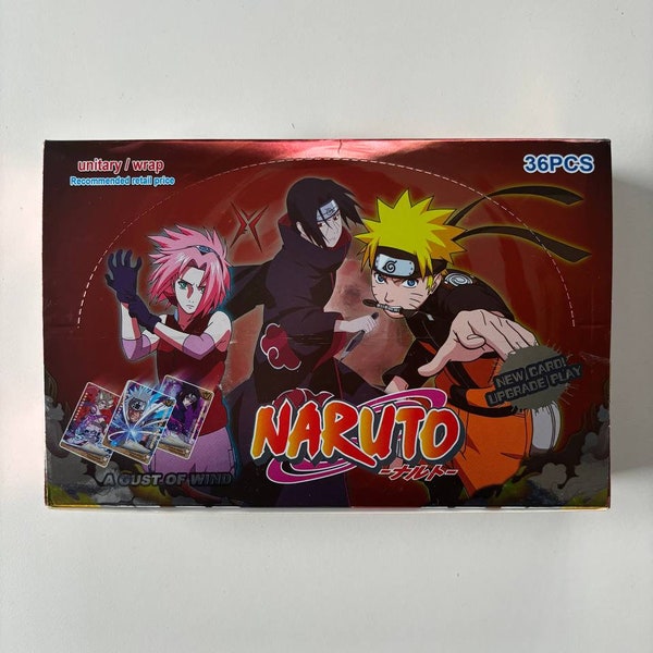 Naruto Card Box Itachi 1Y card TCG Display Box Sealed Naruto Trading Card cards 36 Packs