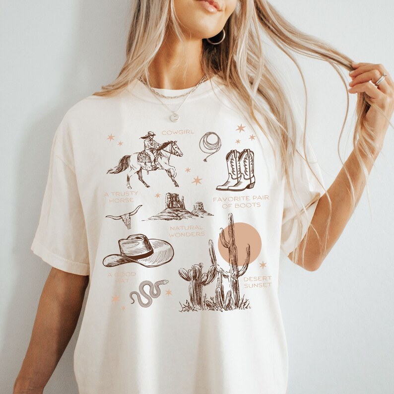 Cowgirl Era Graphic T Shirts