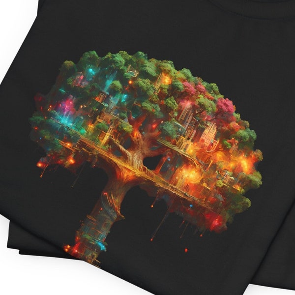 True Tree of Life Tshirt, Nature Lover Gift, Tree Shirt, Tree of Life Graphic T-Shirt, Unisex Tree tshirt, Colorful Tree Tshirt, Nature Tee
