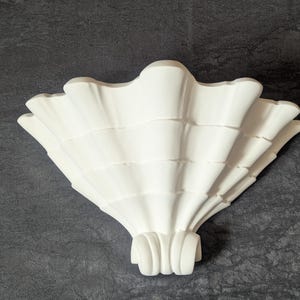 Shell Plaster, Wall Sconce - Vintage Inspired Lighting,the lighting device is included White