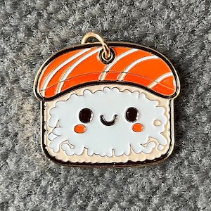 Sushi Pet Tag - spersonalizowany grawerowany Pet Tag - spersonalizowany Dog Tag - spersonalizowany Cat Tag - emaliowany Tag - słodki Dog Tag - słodki Cat Tag - Kawaii