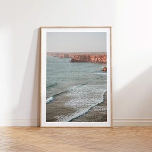 Portugal Print - Sea Photography - Living Room Decor - Portugal Surf - Algarve Picture - Surfing Waves - Nature Scenery