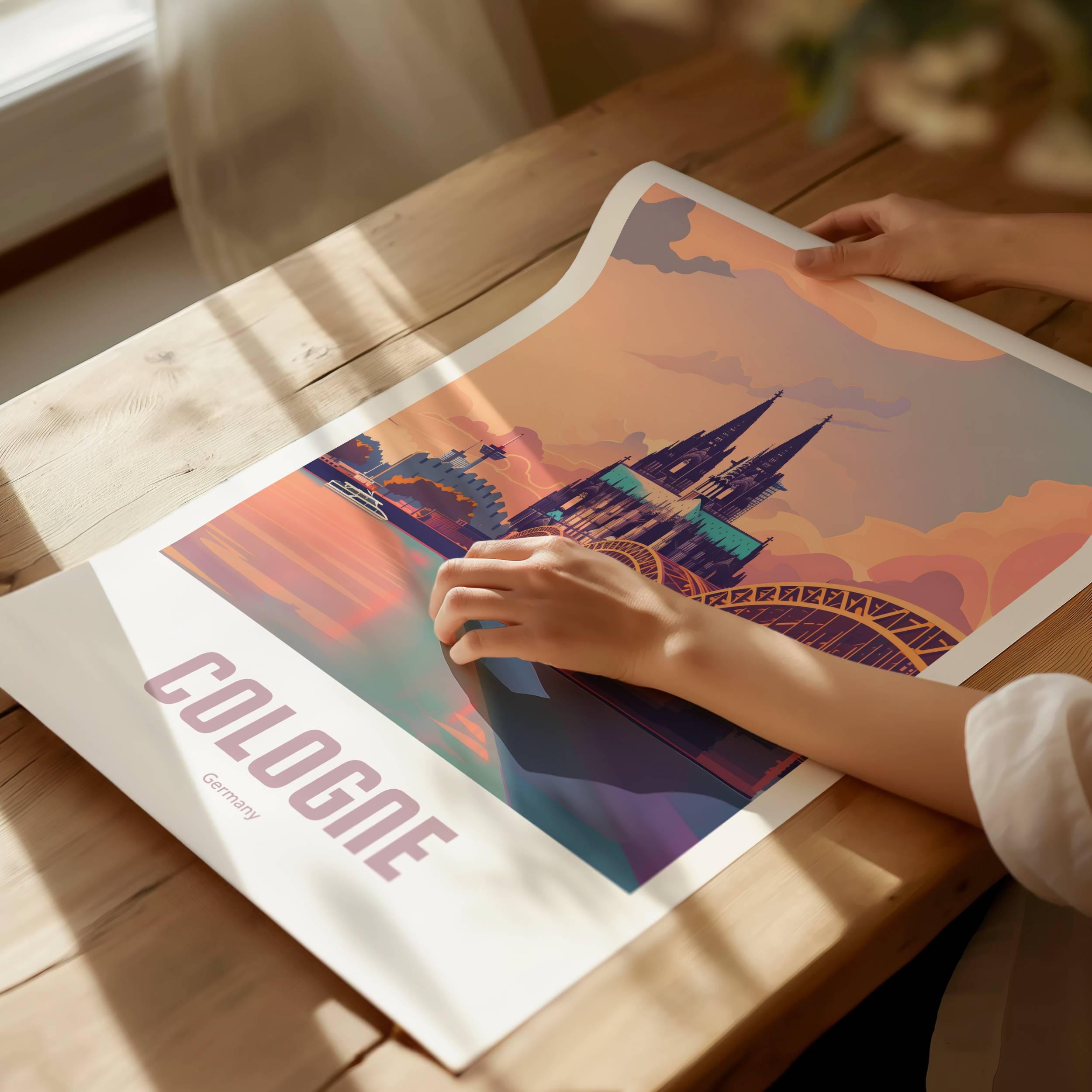 Cologne Poster - Vintage Travel Poster - Retro Cologne - Travel Poster ...