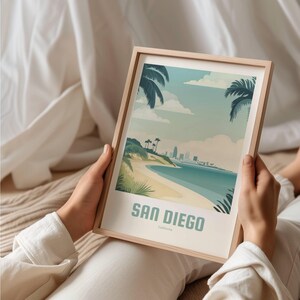 San Diego Poster - Vintage Travel Poster - Retro City Print ...
