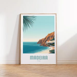 Madeira Poster - Vintage Travel Poster - Portugal Gift - Madeira Wall Art - Vacation Art - Portugal Print