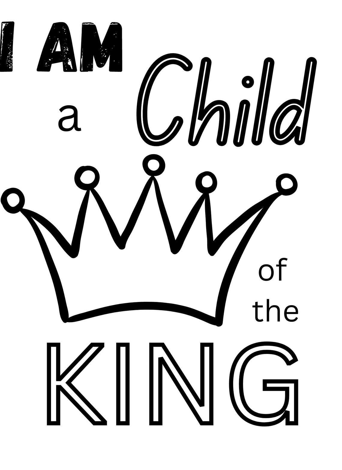 Who I Am in Jesus' Coloring Pages, Christian Coloring Pages, Children's ...