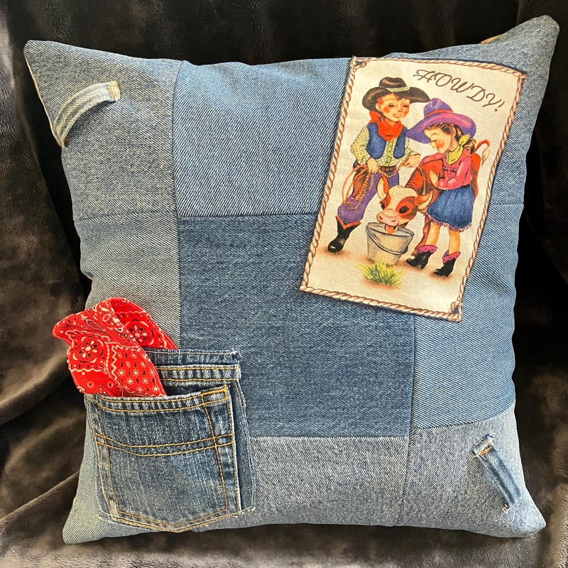 Jean Pillow - Etsy