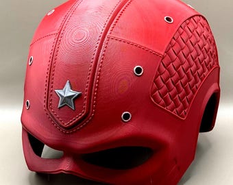 Red Guardian Cowl: 3D Printed Thunderbolts Helmet - Cosplay Prop