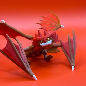 Fully Articulated Cloud Dragon – Poseable Two-Winged Fantasy Beast