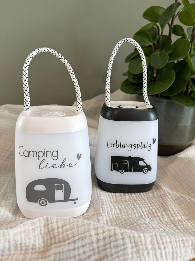 Campingleuchte I Campinglampe I Tischlampe I Camping Deko I Camper I Camping Geschenk Bild 2