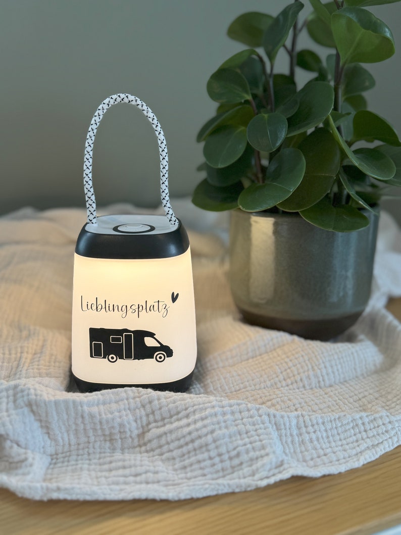 Campingleuchte I Campinglampe I Tischlampe I Camping Deko I Camper I Camping Geschenk Bild 5