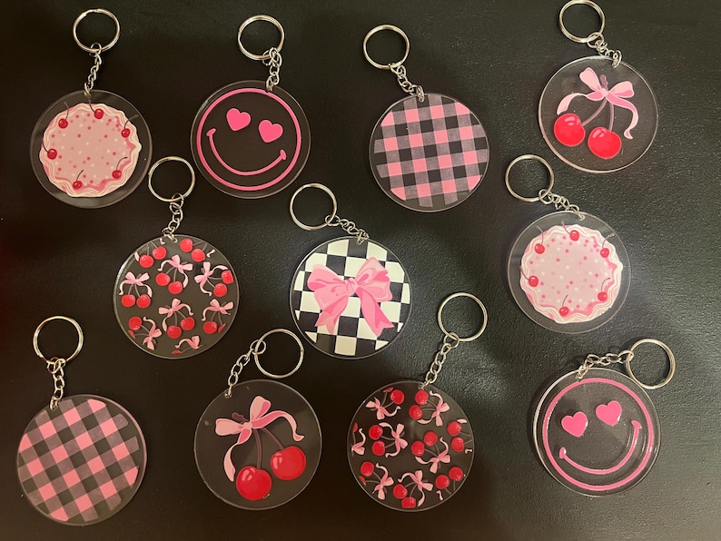 Custom Round Acrylic Keychain – UV DTF Printed - Etsy