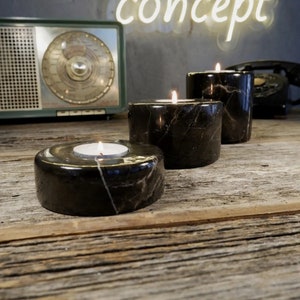 marble candle holder, triple marble candle holder, candle holder, candle, marble