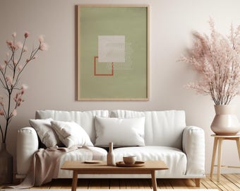Póster de formas de arte abstracto