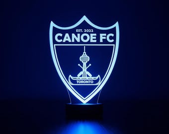 Custom LED Logo Lamp – Personalized Lamp with Your Logo, Team, or Club Design – Sports, Business, Gift Idea