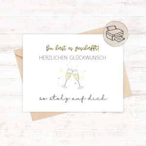 Card template congratulations on passing the exam, congratulations on passing the exam, graduation, gift text passed exam