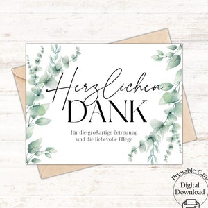 Dankeschön Karte an Pfleger und Ärzte Dankes Geschenk an Krankenhaus Personal Danke Klinik Karte, Karte für Krankenschwester Geschenk Pflege
