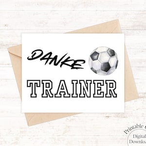 ありがとうサッカーコーチ、印刷可能なカード、サッカーコーチギフト、送別ギフトコーチサッカー、最高のコーチギフト
