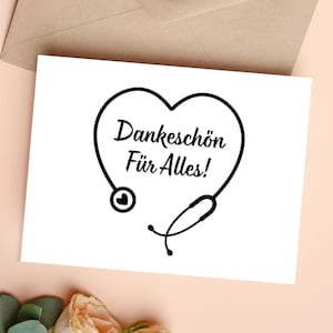 Nurse Card Thank You For Everything Card Doctor Gift Nurse Gifts for Treatment Thank You Hospital Gift for Doctor