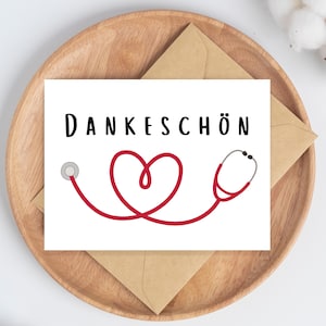 dankeskarte an pflegepersonal, Danke an die Ärztin, Danke an die pflegekräfte, Danke an ärzte und schwestern, dankeskarte arzt nach op