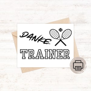 Biglietto di ringraziamento allenatore di tennis, biglietto di ringraziamento allenatore di tennis, biglietto di ringraziamento di fine stagione di tennis, biglietto di ringraziamento allenatore sportivo, biglietto di ringraziamento regalo per club di tennis
