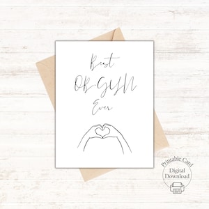 Best OBGYN Ever Karte OBGYN Dankes Karte Frauenheilkunde und Geburtshilfe Geschenk Gesundheit und Schwangerschaft Geschenk Gynäkologie