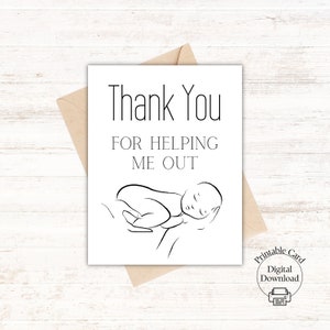Merci naissance bébé gynécologue carte de remerciement cadeau pour médecin et infirmière appréciation aide des médecins carte à imprimer et à offrir